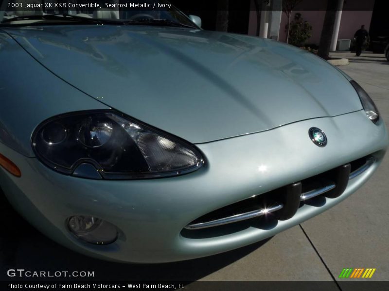 Seafrost Metallic / Ivory 2003 Jaguar XK XK8 Convertible