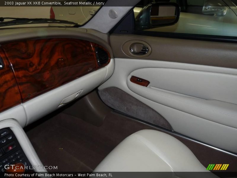 Seafrost Metallic / Ivory 2003 Jaguar XK XK8 Convertible