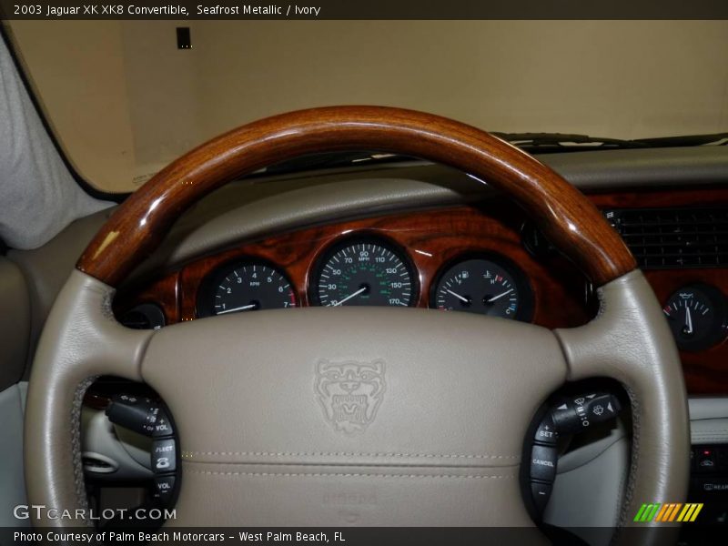 Seafrost Metallic / Ivory 2003 Jaguar XK XK8 Convertible