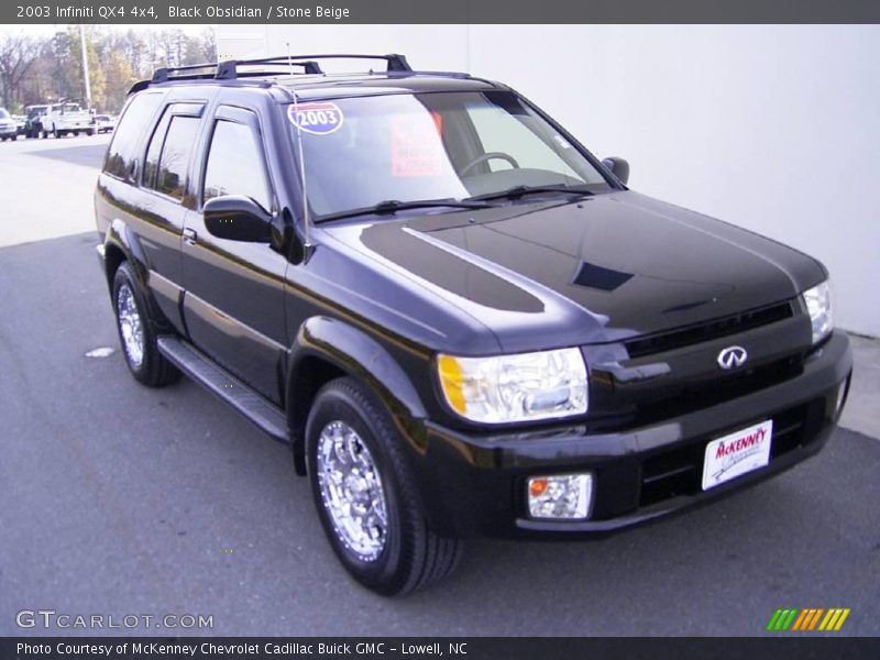 Black Obsidian / Stone Beige 2003 Infiniti QX4 4x4