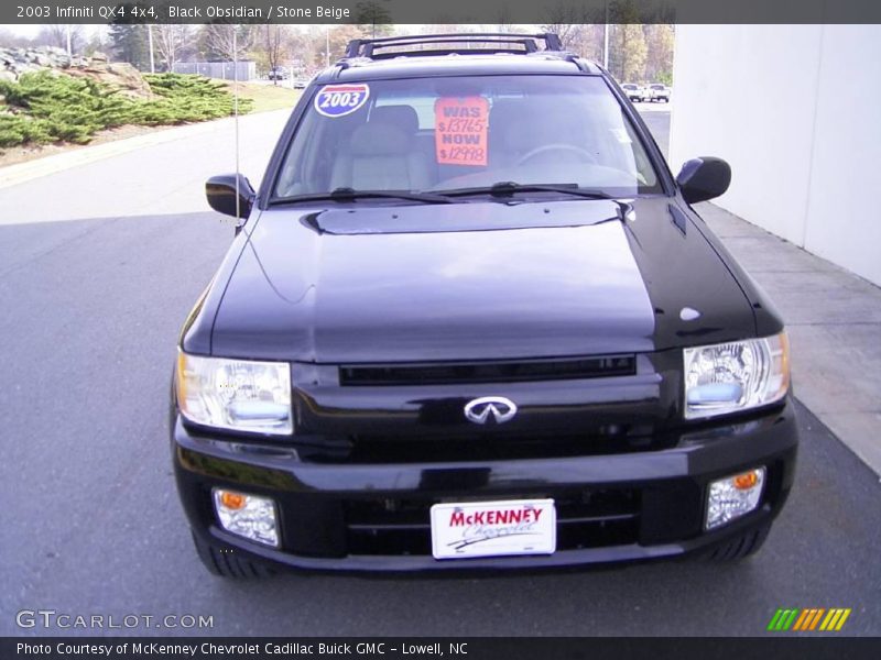 Black Obsidian / Stone Beige 2003 Infiniti QX4 4x4