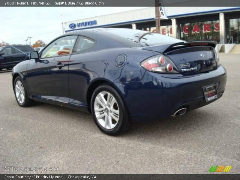 Regatta Blue / GS Black Cloth 2008 Hyundai Tiburon GS