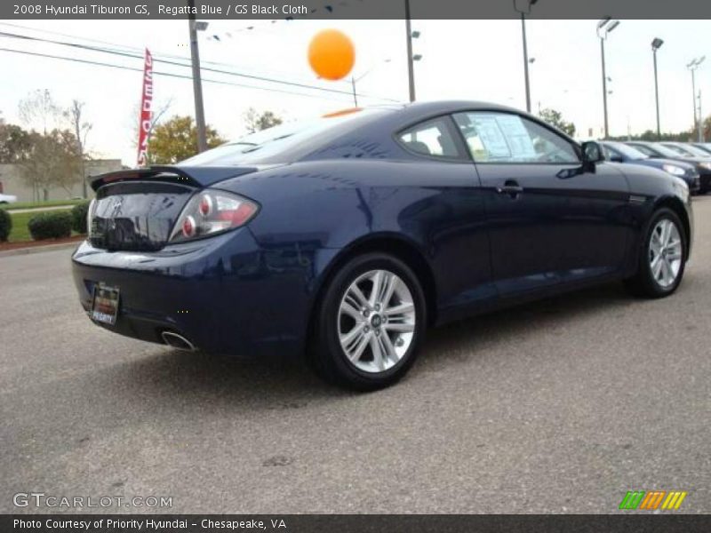 Regatta Blue / GS Black Cloth 2008 Hyundai Tiburon GS