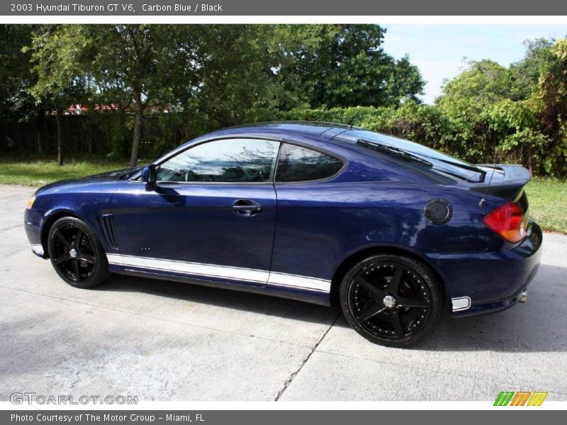 Carbon Blue / Black 2003 Hyundai Tiburon GT V6