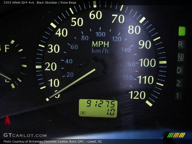 Black Obsidian / Stone Beige 2003 Infiniti QX4 4x4