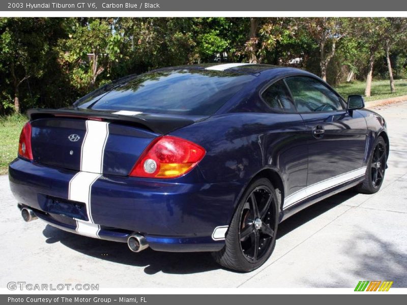 Carbon Blue / Black 2003 Hyundai Tiburon GT V6