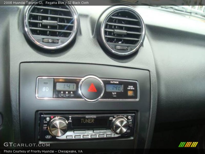 Regatta Blue / GS Black Cloth 2008 Hyundai Tiburon GS