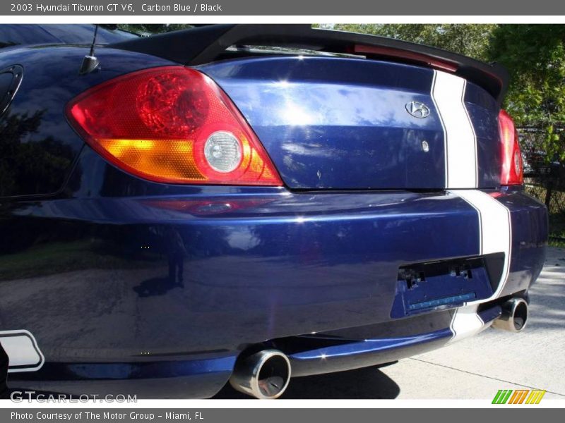 Carbon Blue / Black 2003 Hyundai Tiburon GT V6