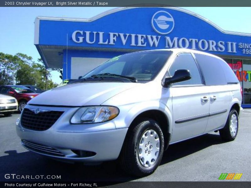 Bright Silver Metallic / Taupe 2003 Chrysler Voyager LX