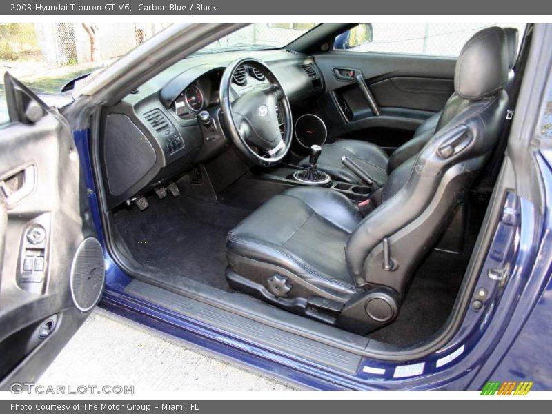Carbon Blue / Black 2003 Hyundai Tiburon GT V6