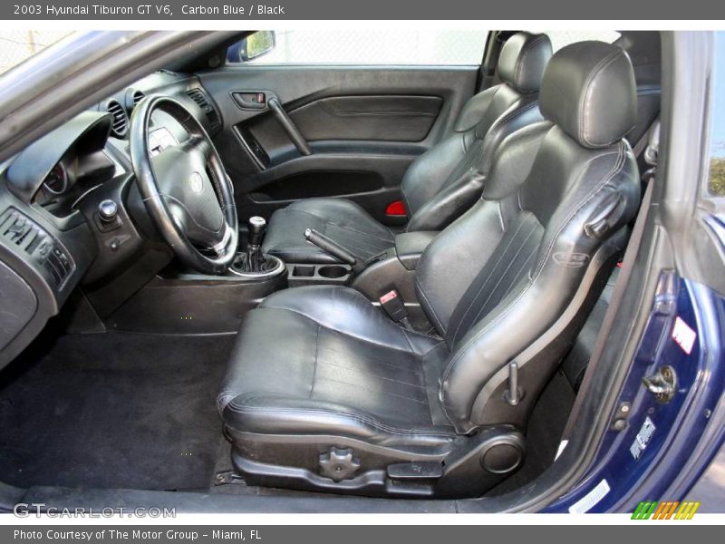 Carbon Blue / Black 2003 Hyundai Tiburon GT V6