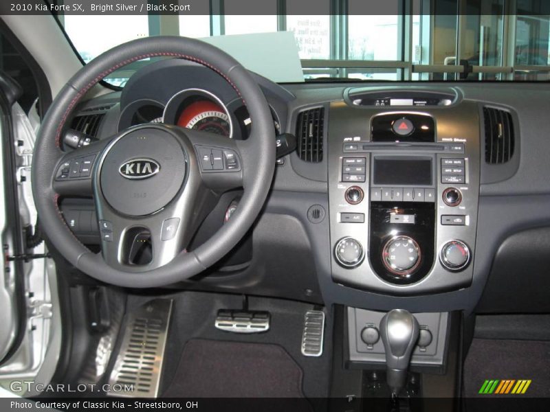 Bright Silver / Black Sport 2010 Kia Forte SX