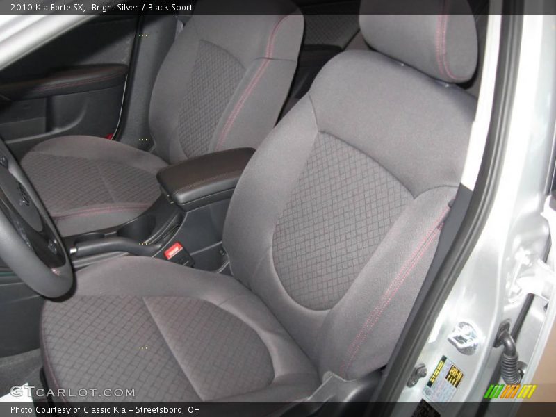 Bright Silver / Black Sport 2010 Kia Forte SX