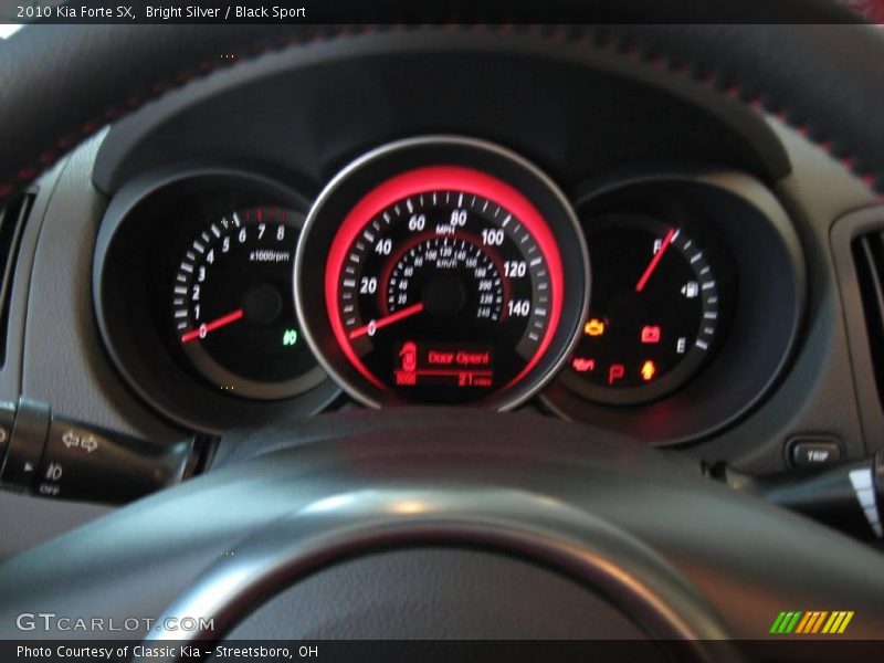 Bright Silver / Black Sport 2010 Kia Forte SX
