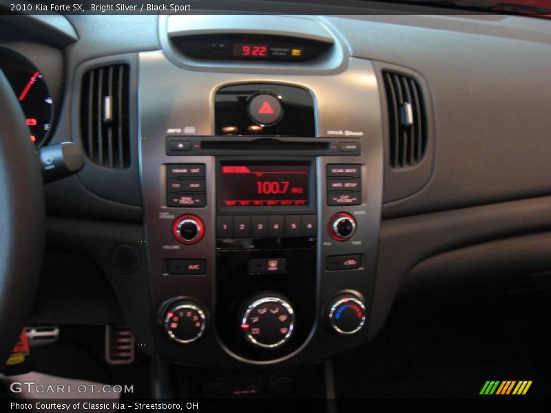 Bright Silver / Black Sport 2010 Kia Forte SX