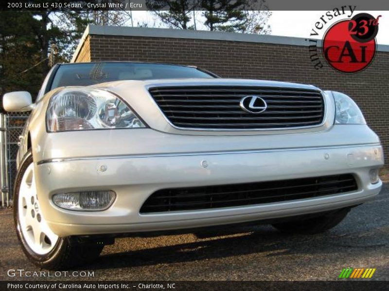 Crystal White / Ecru 2003 Lexus LS 430 Sedan