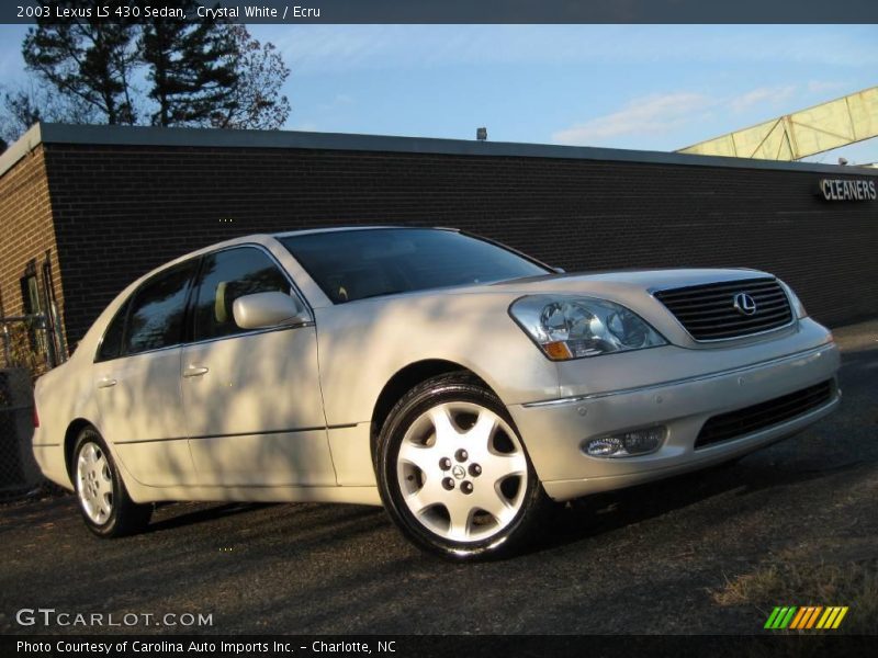 Crystal White / Ecru 2003 Lexus LS 430 Sedan
