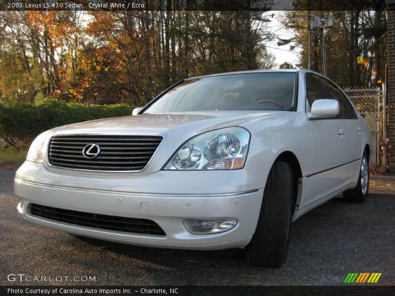 Crystal White / Ecru 2003 Lexus LS 430 Sedan
