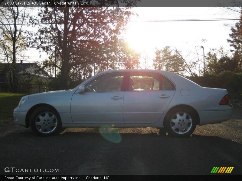 Crystal White / Ecru 2003 Lexus LS 430 Sedan