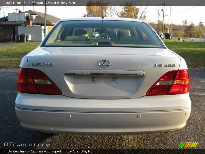 Crystal White / Ecru 2003 Lexus LS 430 Sedan