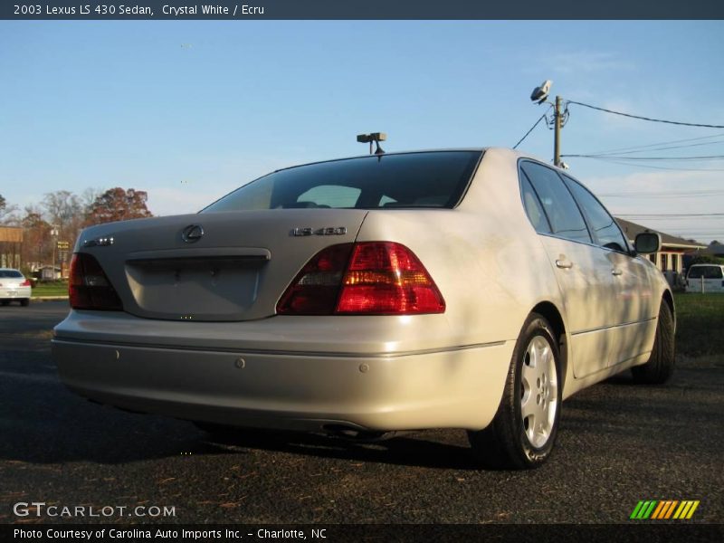 Crystal White / Ecru 2003 Lexus LS 430 Sedan