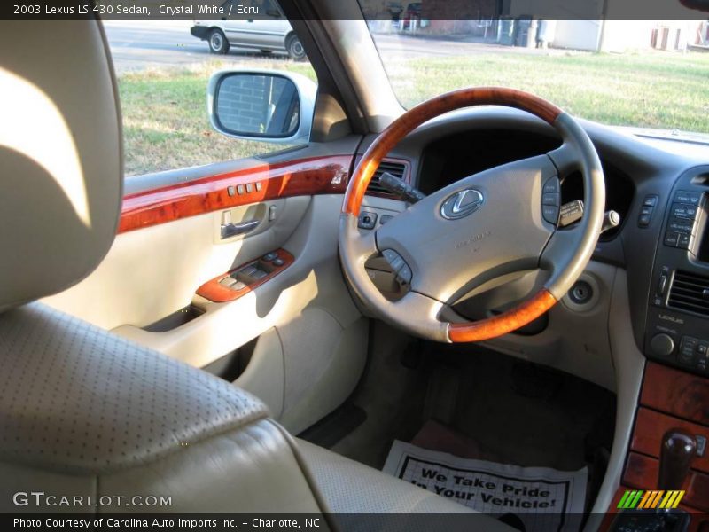 Crystal White / Ecru 2003 Lexus LS 430 Sedan