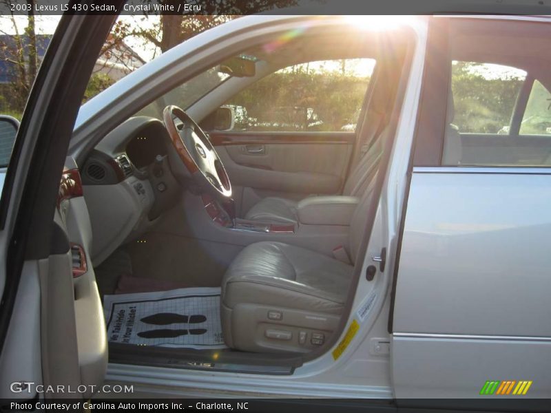 Crystal White / Ecru 2003 Lexus LS 430 Sedan