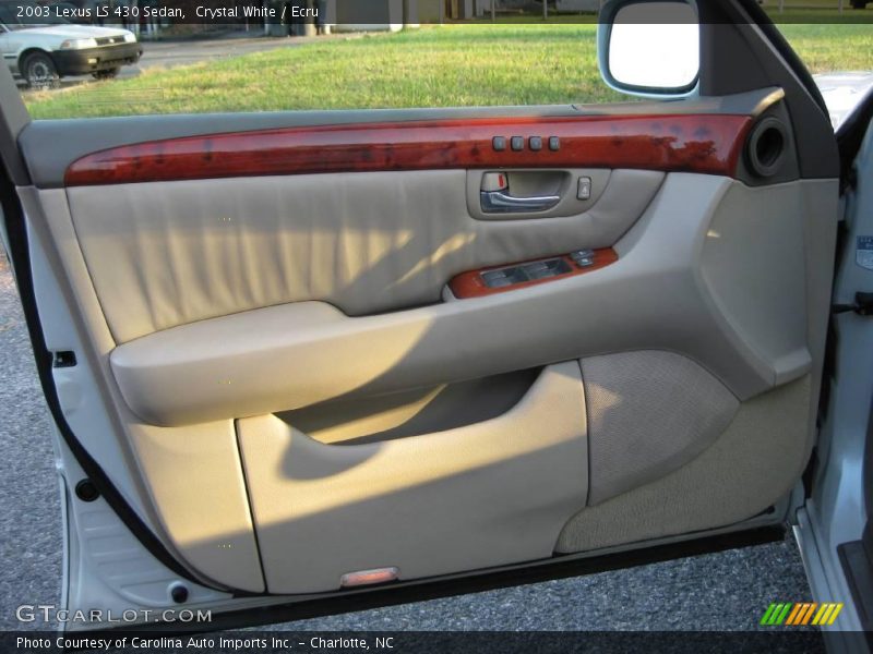 Crystal White / Ecru 2003 Lexus LS 430 Sedan