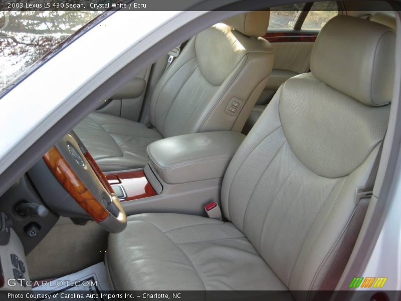 Crystal White / Ecru 2003 Lexus LS 430 Sedan