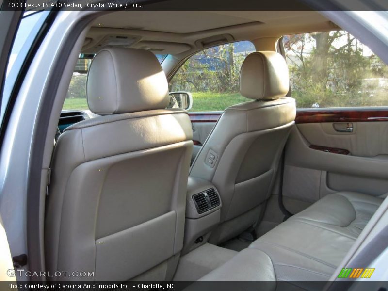 Crystal White / Ecru 2003 Lexus LS 430 Sedan