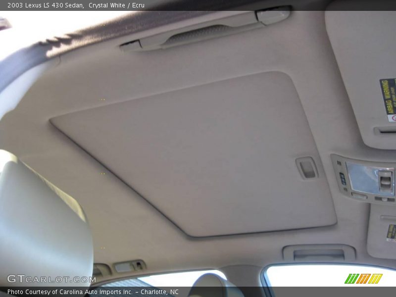 Crystal White / Ecru 2003 Lexus LS 430 Sedan