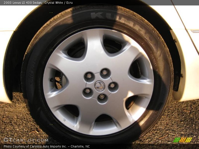 Crystal White / Ecru 2003 Lexus LS 430 Sedan