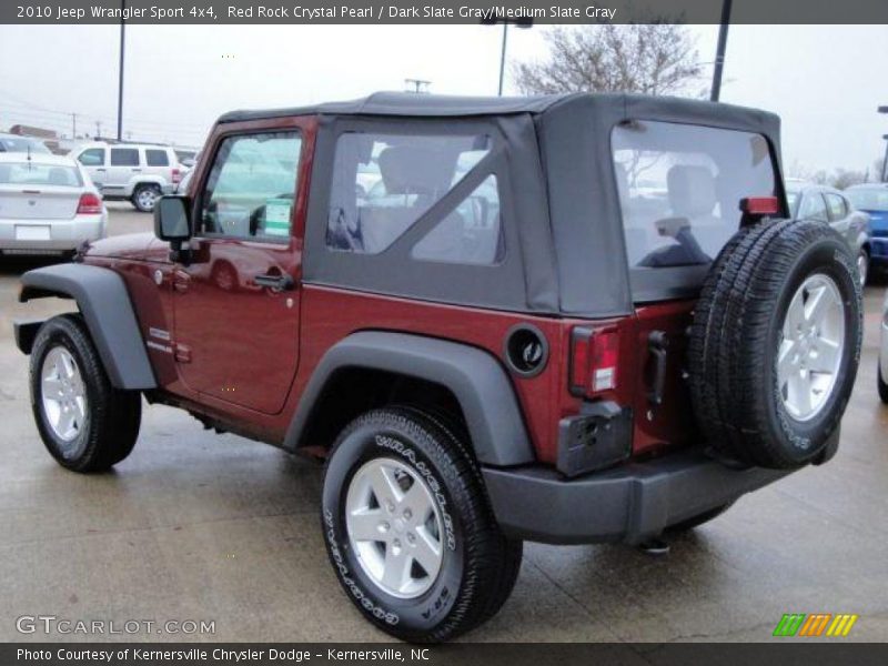 Red Rock Crystal Pearl / Dark Slate Gray/Medium Slate Gray 2010 Jeep Wrangler Sport 4x4