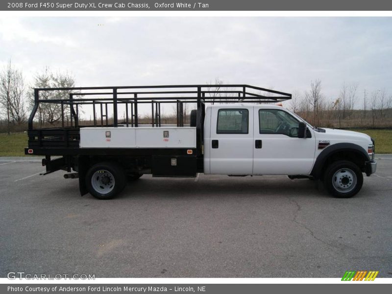 Oxford White / Tan 2008 Ford F450 Super Duty XL Crew Cab Chassis