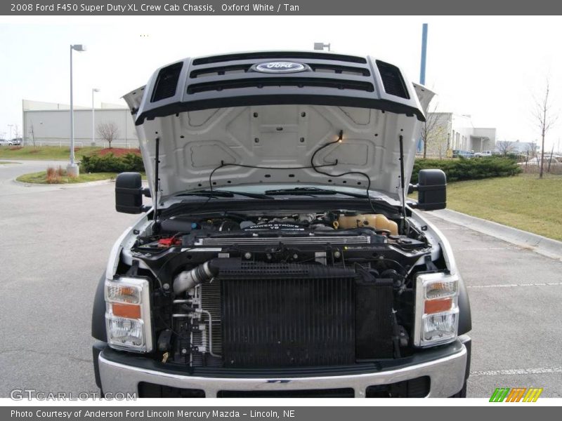 Oxford White / Tan 2008 Ford F450 Super Duty XL Crew Cab Chassis