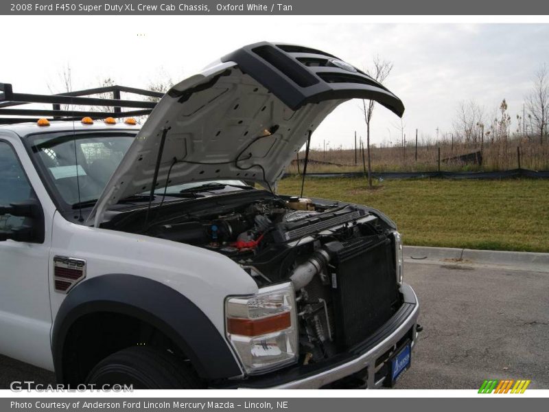 Oxford White / Tan 2008 Ford F450 Super Duty XL Crew Cab Chassis