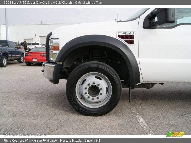 Oxford White / Tan 2008 Ford F450 Super Duty XL Crew Cab Chassis