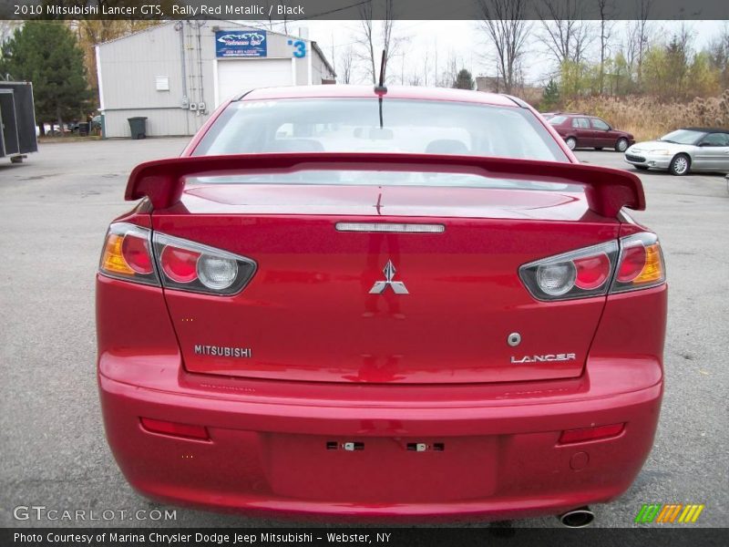 Rally Red Metallic / Black 2010 Mitsubishi Lancer GTS
