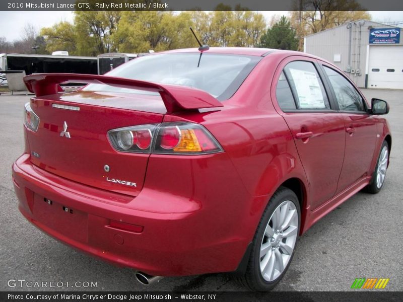 Rally Red Metallic / Black 2010 Mitsubishi Lancer GTS