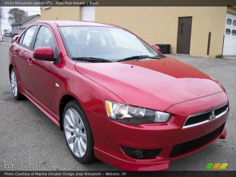 Rally Red Metallic / Black 2010 Mitsubishi Lancer GTS