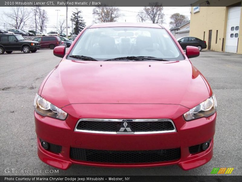 Rally Red Metallic / Black 2010 Mitsubishi Lancer GTS