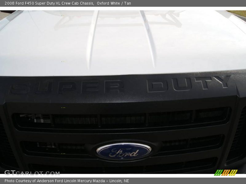 Oxford White / Tan 2008 Ford F450 Super Duty XL Crew Cab Chassis