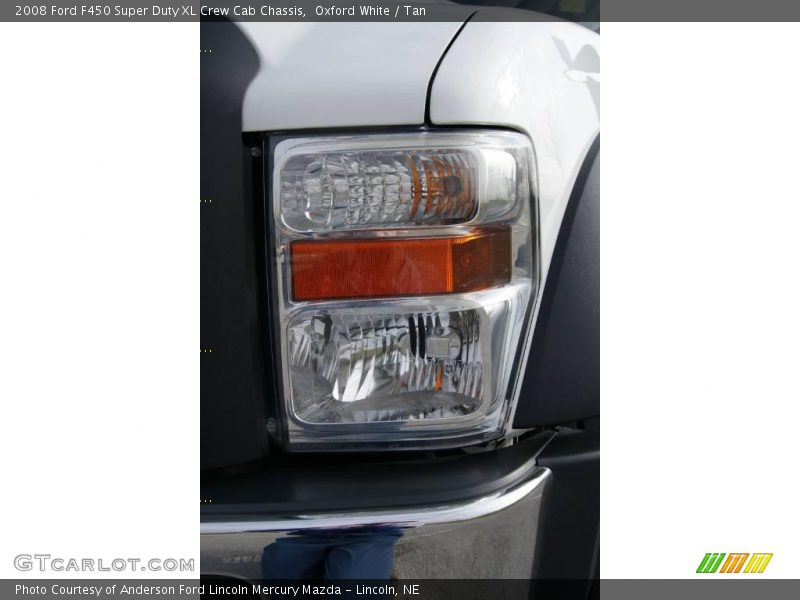 Oxford White / Tan 2008 Ford F450 Super Duty XL Crew Cab Chassis