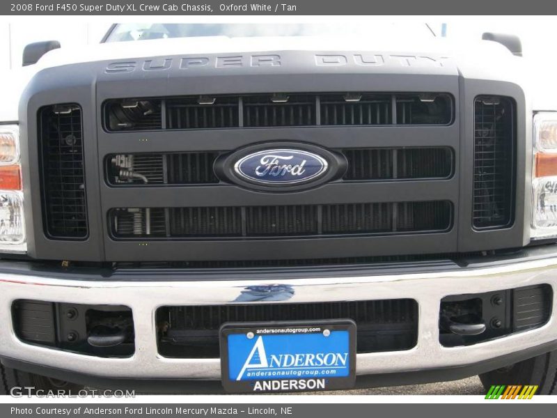 Oxford White / Tan 2008 Ford F450 Super Duty XL Crew Cab Chassis