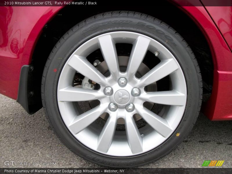 Rally Red Metallic / Black 2010 Mitsubishi Lancer GTS