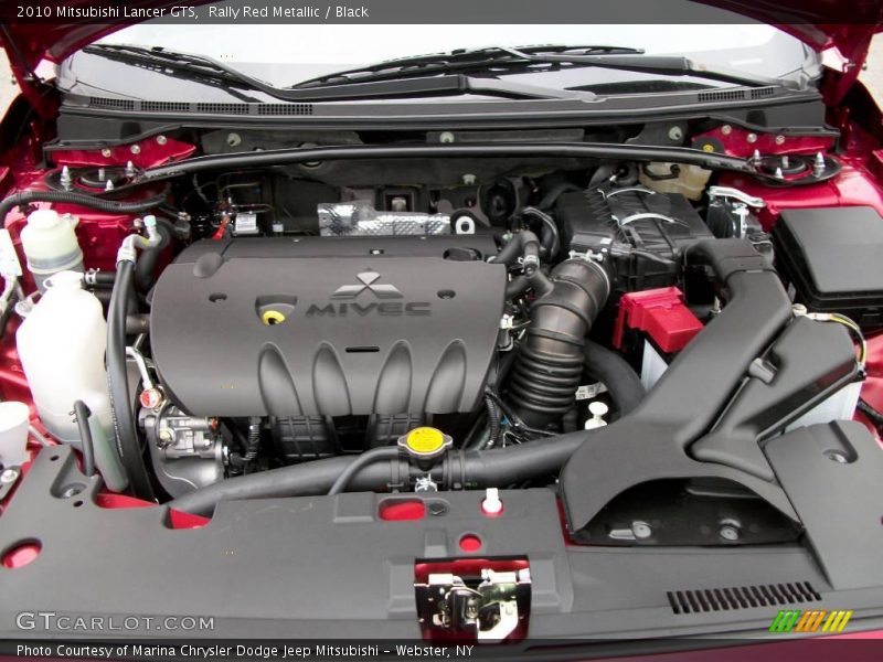Rally Red Metallic / Black 2010 Mitsubishi Lancer GTS