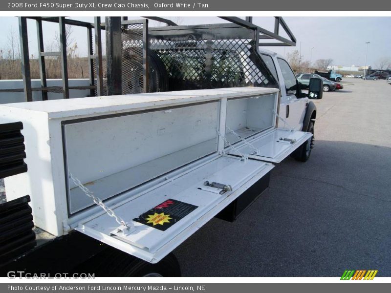 Oxford White / Tan 2008 Ford F450 Super Duty XL Crew Cab Chassis