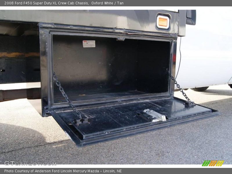 Oxford White / Tan 2008 Ford F450 Super Duty XL Crew Cab Chassis