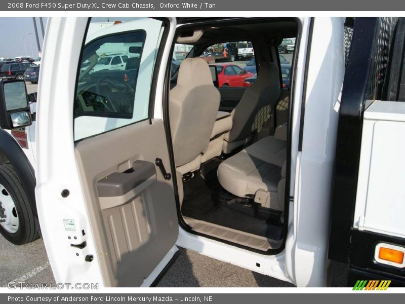 Oxford White / Tan 2008 Ford F450 Super Duty XL Crew Cab Chassis