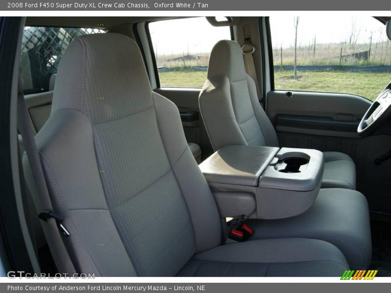 Oxford White / Tan 2008 Ford F450 Super Duty XL Crew Cab Chassis